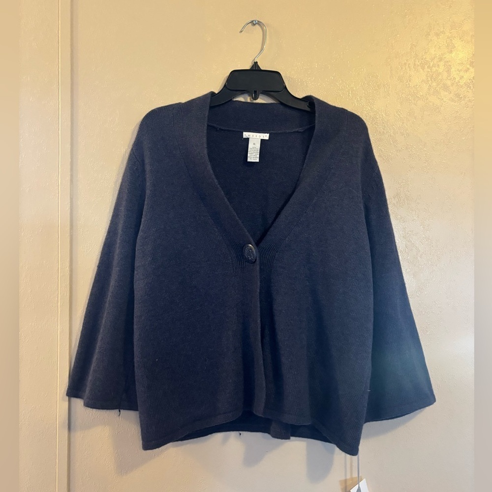 NWT Tweeds Angora Wool Blend Cardigan sz XL
